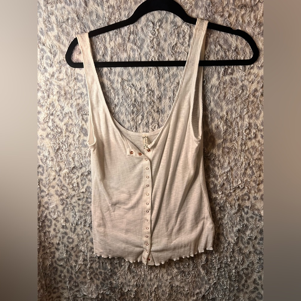 Free People size large white tank